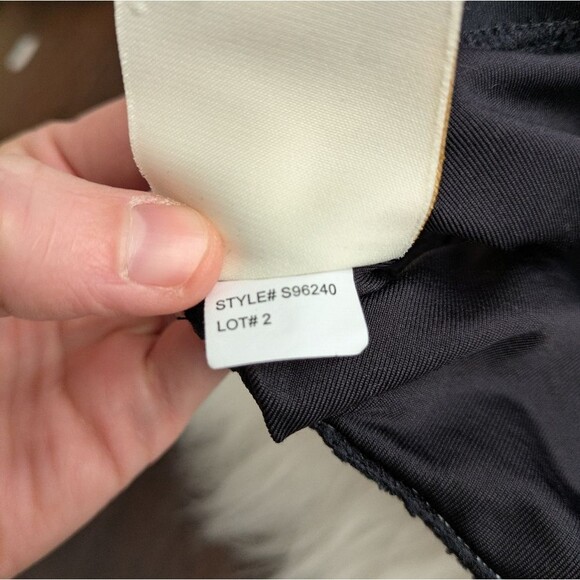 KATE SPADE Contrast Black Scallop Bikini Swimsuit One Shoulder Estimated S Small - Picture 10 of 11